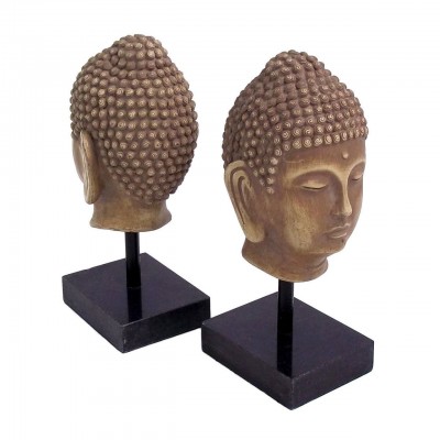 Bookend  office desk sculpture Buddha bookends Bey Berk gift decor     332711662698